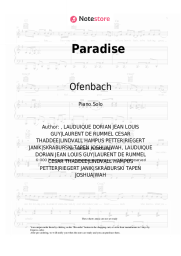 Sheet music, chords Ofenbach, Benjamin Ingrosso - Paradise