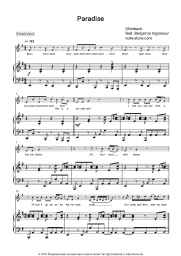 Sheet music, chords Ofenbach, Benjamin Ingrosso - Paradise