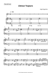 Sheet music, chords Gigi D'Agostino - L'Amour Toujours