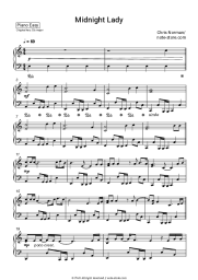 Sheet music, chords Chris Norman - Midnight Lady