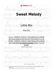 Sheet music, chords Little Mix - Sweet Melody