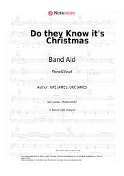Sheet music, chords Band Aid - Do they Know it's Christmas