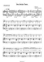Sheet music, chords Bosse - Der letzte Tanz