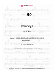 Sheet music, chords Pompeya - 90