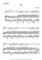 Sheet music, chords Pompeya - 90