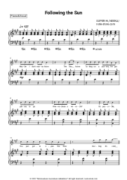 Sheet music, chords SUPER-Hi, Neeka - Following the Sun