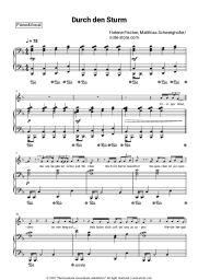 Sheet music, chords Helene Fischer, Matthias Schweighöfer - Durch den Sturm