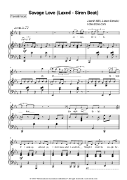 Sheet music, chords Jawsh 685, Jason Derulo - Savage Love (Laxed - Siren Beat)
