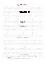 Sheet music, chords Nea, Nio Garcia - DIABLO