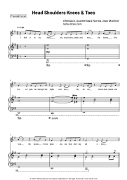 Sheet music, chords Ofenbach, Quarterhead, Norma Jean Martine - Head Shoulders Knees & Toes