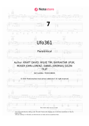 Sheet music, chords Ufo361, Bonez MC - 7