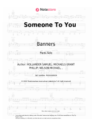 Sheet music, chords Banners - Someone To You