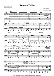 Sheet music, chords Banners - Someone To You