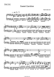 Sheet music, chords Neil Diamond - Sweet Caroline