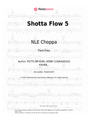 Sheet music, chords NLE Choppa - Shotta Flow 5