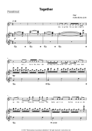 Sheet music, chords Sia - Together