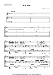 Sheet music, chords Scatman John - Scatman (ski-ba-bop-ba-dop-bop)