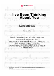 Sheet music, chords Londonbeat - I've Been Thinking About You