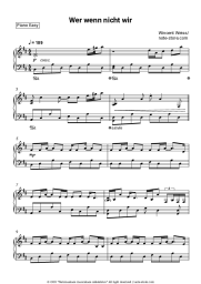 Sheet music, chords Wincent Weiss - Wer wenn nicht wir
