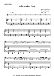 Sheet music, chords Gestort aber GeiL, Wincent Weiss, Koby Funk - Unter meiner Haut