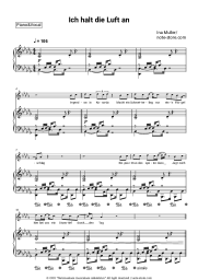 Sheet music, chords Ina Müller - Ich halt die Luft an