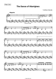 Sheet music, chords Yoshinao Nakada - The Dance of Aborigines