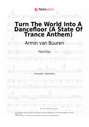 Sheet music, chords Armin van Buuren - Turn The World Into A Dancefloor (A State Of Trance Anthem)
