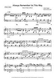 undefined Lady Gaga - Always Remember Us This Way