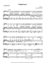 Sheet music, chords Leony - Faded Love