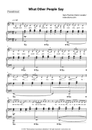 Sheet music, chords Sam Fischer, Demi Lovato - What Other People Say