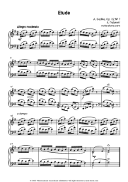 Sheet music, chords Alexander Goedicke - Etude Op. 32 № 7