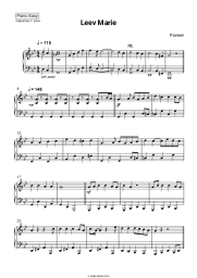 Sheet music, chords Paveier - Leev Marie
