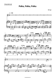 Sheet music, chords Brings - Polka, Polka, Polka