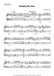 Sheet music, chords Jonathan Roy - Keeping Me Alive