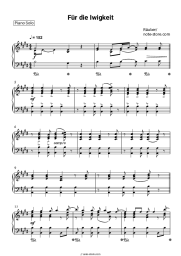 Sheet music, chords Räuber - Für die Iwigkeit