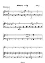 Sheet music, chords Brings - Kölsche Jung