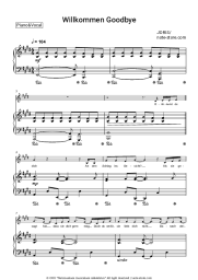 Sheet music, chords JORIS - Willkommen Goodbye
