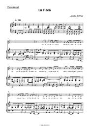 Sheet music, chords Jarabe de Palo - La Flaca