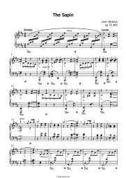 Sheet music, chords Jean Sibelius - The Spruce Op.75 No.5