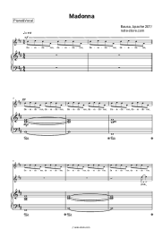 Sheet music, chords Bausa, Apache 207 - Madonna