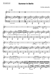 Sheet music, chords Schiller, Alphaville - Summer In Berlin