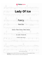 Sheet music, chords Fancy - Lady Of Ice