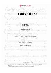 Sheet music, chords Fancy - Lady Of Ice