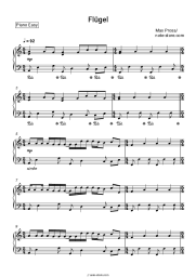 Sheet music, chords Max Prosa - Flügel