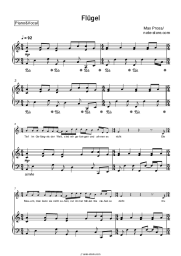 Sheet music, chords Max Prosa - Flügel