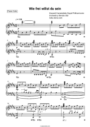 Sheet music, chords Howard Carpendale, Royal Philharmonic Orchestra, Kerstin Ott - Wie frei willst du sein?