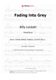 Sheet music, chords Billy Lockett - Fading Into Grey