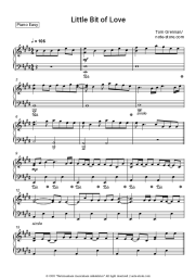 Sheet music, chords Tom Grennan - Little Bit of Love