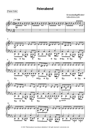 Sheet music, chords Grossstadtgeflüster - Feierabend