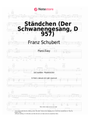 Sheet music, chords Franz Schubert - Ständchen (Der Schwanengesang, D 957)